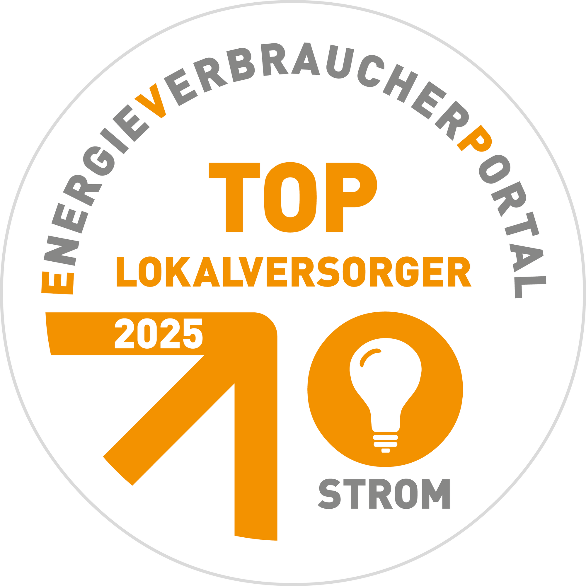 Top-Lokalversorger Strom - schon 16 Jahre in Folge!